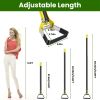 Adjustable Garden Hoe Handheld Stirrup Hula Hoe Scuffle Loop Hoe Gardening Weeder Cultivator Weeding Rake for Weeding/Loosening Soil - 154cm/60.63in