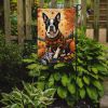 Boston Terrier Fall Garden Flag Mailbox Flag Decorative Yard Flag Banner Outside Patio Artwork Yard Flower Beds, Garden Size, Multicolor