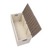 75gal 260L Outdoor Garden Plastic Storage Deck Box Chest Tools Cushions Toys Lockable Seat - as picture