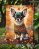 Tricolor Chihuahua Fall Garden Flag Mailbox Flag Decorative Yard Flag Banner Outside Patio Artwork Yard Flower Beds, Garden Size, Multicolor