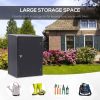 Outdoor Garden Storage Shed Galvanized Steel Tool House - as picture