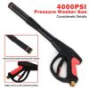 4000 PSI Pressure Washer Gun with Extension Wand  - Black - 4000 psi