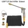 1pc High Pressure Thickened Car Washing Hose; Garden Water Pipe Metal Water Gun Nozzle; Retractable Water Hose Car Washing Tool Set - 25FT-7.5m Extend