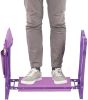 Bosonshop Garden Kneeler and Seat Folding Kneeling Bench Stool with Tool Pouches Soft EVA Foam for Gardening;  Purple - KM3427-P-LM