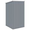 Garden Shed Gray 34.3"x38.6"x62.6" Galvanized Steel - Grey