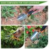 Garden Tool Set, 3PCS Sturdy Gardening Hand Tools Kit - Trowel/Shovel, Transplanter, Sharp Bypass Pruning Shears/Scissors/Clippers - as Pic