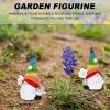 1pc Garden Rainbow Gnome Resin Statue, Faceless Doll Figure Miniature Decoration For Lawn Home Indoor Outdoor Patio Yard Garden Lawn Porch Decor - Col