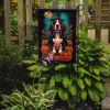 Basset Hound Witchy Halloween Garden Flag Mailbox Flag Decorative Yard Flag Banner Outside Patio Artwork Yard Flower Beds, Garden Size, Multicolor