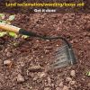 Backyard Gardening Weeding Loosening Farm Planting Garden Rake - As pic show - 4 PCS