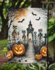 Skeleton Spooky Halloween Garden Flag Mailbox Flag Decorative Yard Flag Banner Outside Patio Artwork Yard Flower Beds, Garden Size, Multicolor