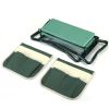 Outdoor 2-in-1 Garden Stool and Kneeler, Garden Bench with Tool Bags, Kneeling Pad, Gift for Parent, Portable, Green - as Pic