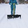 Outdoor T-Handle Snow Shovel with Wheels - As pic show - Style B