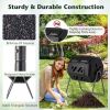 Tumbling Compost Bin Outdoor 360¬∞ Rotatable Tumbling Composter - Black - Garden Supplies