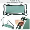 Foldable Portable Gardener Kneeling Bench Stool - Dark Green - Garden Tool