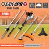 10 in 1 Multi-Functional Trimming Tool, 52CC 2-Cycle Garden Tool System with Gas Pole Saw, Hedge Trimmer, Grass Trimmer, and Brush Cutter EPA Complian