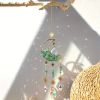 1pc Rainbow Maker Sun Catcher - Indoor/Outdoor Window Prism Moon Mini Dream Catcher with Crystals and Healing Stones - Garden Tree Decorations - One S