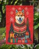 Akita Holiday Christmas Garden Flag Mailbox Flag Decorative Yard Flag Banner Outside Patio Artwork Yard Flower Beds, Garden Size, Multicolor