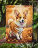 Corgi Fall Garden Flag Mailbox Flag Decorative Yard Flag Banner Outside Patio Artwork Yard Flower Beds, Garden Size, Multicolor