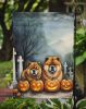 Chow Chow Spooky Halloween Garden Flag Mailbox Flag Decorative Yard Flag Banner Outside Patio Artwork Yard Flower Beds, Garden Size, Multicolor