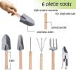 9 PCS Garden Tools Set Ergonomic Wooden Handle Sturdy Stool with Detachable Tool Kit Perfect for Different Kinds of Gardening - as Pic