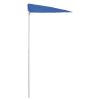 Garden Half Parasol with Pole 70.9"x35.4" Azure Blue - Blue