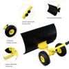 Outdoor T-Handle Snow Shovel with Wheels - As pic show - Style B