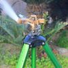 360 Degree Rotation Impact Sprinkler on Tripod Base Set of 2 - Green - S