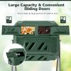 Tumbling Compost Bin Outdoor 360¬∞ Rotatable Tumbling Composter - Green - Garden Supplies