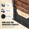 Indoor/Outdoor Small Firewood Rack with Handle - Black - 52 x 12 x 46 inch