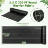 Garden Tools Weed Barrier Landscape Fabric - Black - 6.5 ft