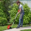 7.2V Cordless Grass Shear with Extension Handle and Rechargeable Battery - Red