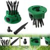 1pc 360 Degree Garden Automatic Multi-head Sprinkler; Flower Watering Sprinkler Garden Tools Irrigation Sprinkler - Green