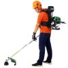 Backpack 4 in 1 Multi-Functional Trimming Tool, 38CC 4-stroke Garden Tool System with Gas Pole Saw, Hedge Trimmer, Grass Trimmer, and Brush Cutter EPA