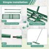 Outdoor Lawn Leveling Rake for Garden & Golf Lawn & Farm - Green - 10 x 30 inch