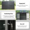 Outdoor Storage Shed 5.7x3 FT,Metal Outside Sheds&Outdoor Storage Galvanized Steel,Tool Shed with Lockable Double Door for Patio,Backyard,Garden,Lawn