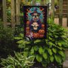 English Bulldog Witchy Halloween Garden Flag Mailbox Flag Decorative Yard Flag Banner Outside Patio Artwork Yard Flower Beds, Garden Size, Multicolor