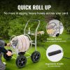 Outdoor Planting for Garden Yard Lawn Hose Reel Cart - As pic show - 5/8'' & 250 ft