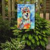 Alaskan Malamute Hippie Dawg Garden Flag Mailbox Flag Decorative Yard Flag Banner Outside Patio Artwork Yard Flower Beds, Garden Size, Multicolor