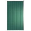 Garden Tool Shed Green 63.4"x35"x63.4" Galvanized Steel - Green