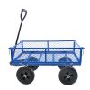 Tools cart Wagon Cart Garden cart trucks make it easier to transport firewood - blue