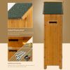 Outdoor Tool Storage Cabinet, Wooden Fir Garden Shed with Single Storage Door - as picture