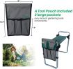 Garden Kneeler and Seat Stool, Foldable Garden Bench with Tool Pocket and Soft EVA Kneeling Pad for Senior, Gardening Lovers - as Pic