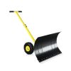 Outdoor T-Handle Snow Shovel with Wheels - As pic show - Style B