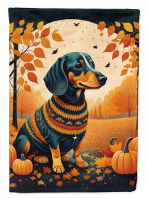 Dachshund Fall Garden Flag Mailbox Flag Decorative Yard Flag Banner Outside Patio Artwork Yard Flower Beds, Garden Size, Multicolor (Default: Default)